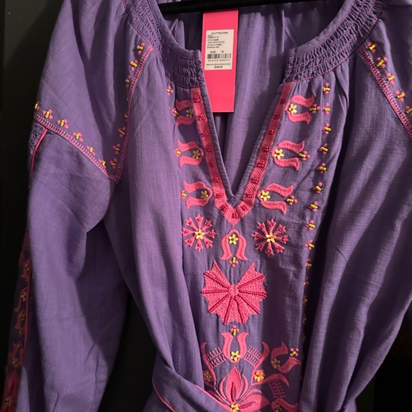 NWT Lilly Pulitzer Cammie Embroidered Dress Sz 10 - Picture 4 of 8